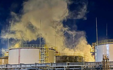 مصفاة نفط روسية توقف عملياتها بعد هجوم أوكراني