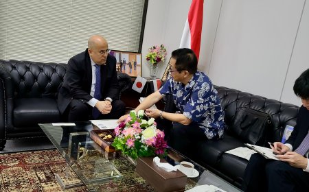السفير عادل بن علي السنيني يبحث مع المفوض الخاص للحكومة اليابانية مشاركة اليمن فى معرض اكسبو للبستنة