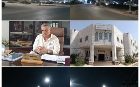 مكتب أشغال عدن يعيد إنارة خط غازي علوان _ جولة سو زوكي 