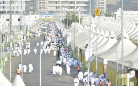 ضيوف الرحمن يتوجهون إلى مشعر  منى لقضاء يوم التروية