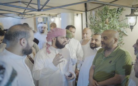 الرباش يتفقد اوضاع حجاج بلادنا في مخيمات مشعر منى، في أول أيام التشريق.