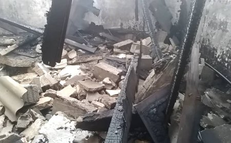 حريق يدمر منزل رئيس اتحاد الطائرة بجعار.