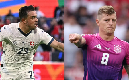 الاقوى اليوم سويسرا ألمانيا.. مواعيد أهم مباريات اليوم الأحد 23 يونيو 2024 القنوات الناقلة والمعلقين