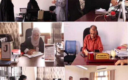 الوزير الزعوري يشيد بالإنضباط الوظيفي بديوان الوزارة في اول يوم دوام عقب اجازة العيد