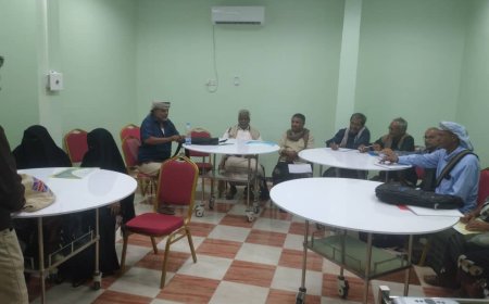 مدير عام مديرية ميفعة يدشن ورشة إعداد خطة عمل مجتمعية 