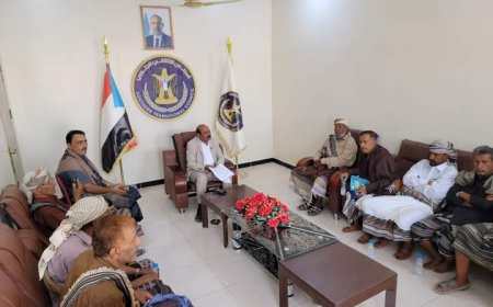 رئيس تنفيذية انتقالي شبوة يلتقي بأعضاء قوى الحراك والمقاومة الجنوبية
