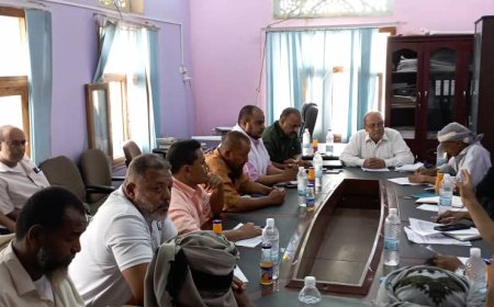 المكتب التنفيذي بتبن يناقش تقريري الصحة والتخطيط ويقف أمام تداعيات وباء الكوليرا وسبل مواجهته