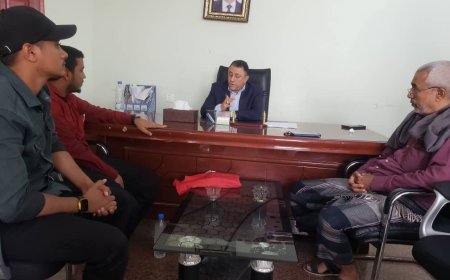 أمين عام محلي أبين يبحث مع مؤسسة نور الإبداع تعزيز  الشراكة الاستراتيجية لدعم التنمية.