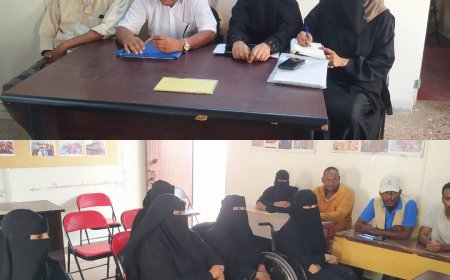 مدير عام مكتب الشباب والرياضة بأبين يلتقي بفئة المعاقين والمكفوفين
