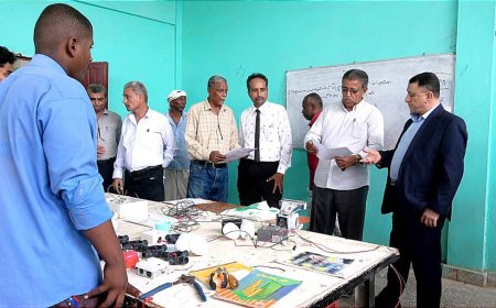 تدشين امتحانات المعاهد المهنية بأبين