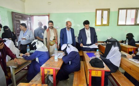 5389 طالبا وطالبة يؤدون اختبارات إتمام الشهادة الثانوية العامة بمحافظة مأرب.