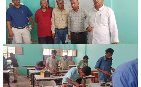 الجحيني والشدادي يدشنا الاختبارات النهائية التطبيقية والنظرة بمعهد التدريب المهني الاوراس بزنجبار للعام الدراسي 2023 / 2024م 