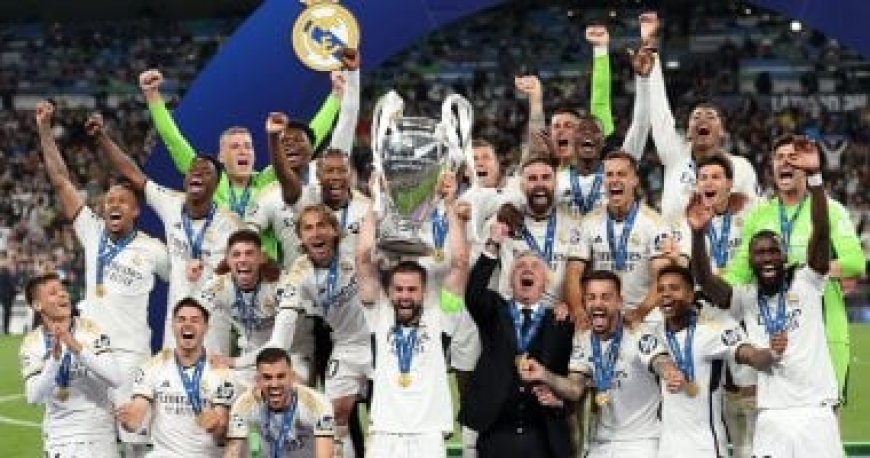 توج ريال مدريد بلقب دوري أبطال أوروبا للمرة الـ15 في تاريخه بعد فوزه على بروسيا دورتموند