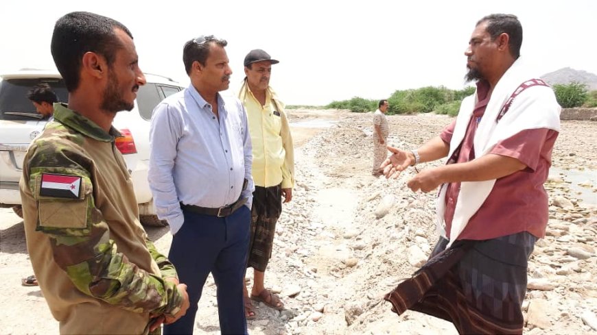 في إطار اهتمامه الاستثنائي بمشروع سد حسان.. محافظ أبين يطلع على سير الأعمال الجارية بالسد