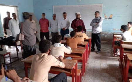 السلطة المحلية بخنفر تدشن اختبارات الثانوية العامة في المديرية
