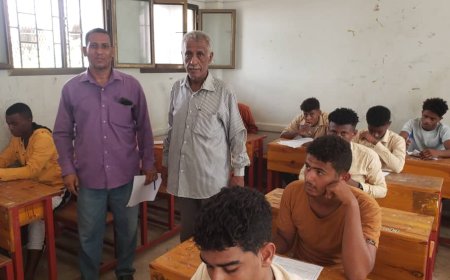 مدير تربية خنفر يتفقد سير اختبارات الثانوية العامة بالمديرية