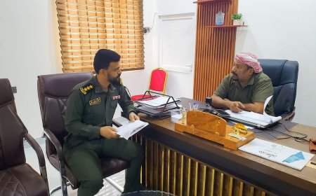 مدير أمن مديرية سيئون في زيارة لنظافة مدينة سيئون  ويشيد بإدارتها