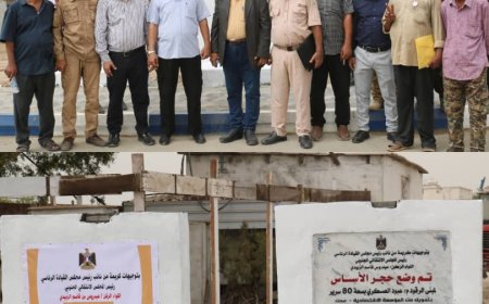 العميد /العمري يضع  حجر الاساس لقسم الرقود و مركز الحروق والتجميل في مستشفى عبود العسكري 