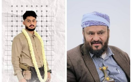 الشيخ/ عبد الرحمن الجهوري يبعث تهنئة للعريس عبدالرب قاسم العوادي بمناسبة قرب الزفاف