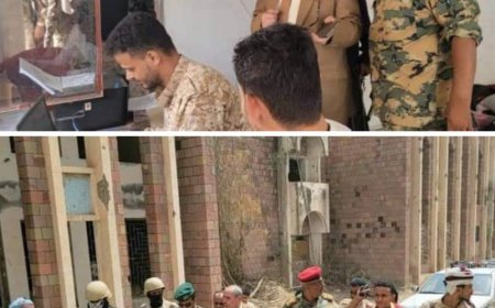 وكيل أول تعز يطلع على سير الإجراءات في طريق الكمب - جولة القصر