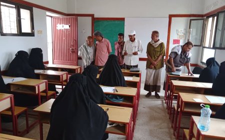 مدير تربية مودية يتفقد سير امتحانات الثانوية العامة