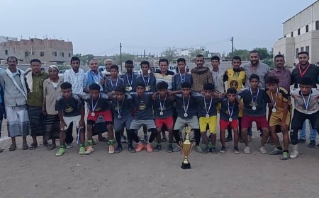منتخب تبن المدرسي ممثلا لمحافظة لحج لكرة القدم في البطولة المدرسية