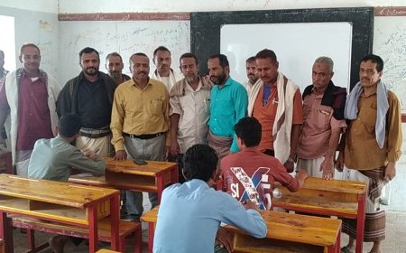 مدير تربية المسيمير يواصل زياراته التفقدية إلى المركز الامتحانية