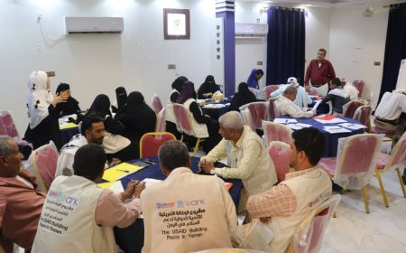 مؤسسة بناء تختتم التدريب حول "الممارسات الزراعية للتكيف مع التغيرات المناخية في أبين"