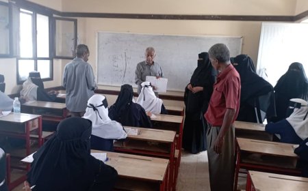 مدير تربية خنفر يتفقد سير الامتحانات في مركز الحصن وباتيس