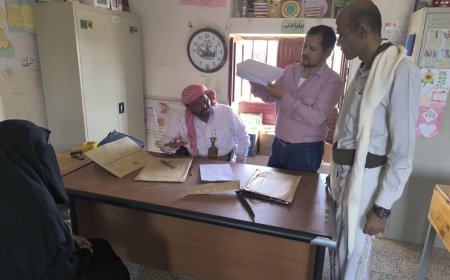 اللجنة الفرعية للاختبارات بمأرب تواصل نزولها الميداني الإشرافي