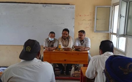 ورشة لتقييم عمل المركز الصحي بمركز الركبة مديرية الضالع