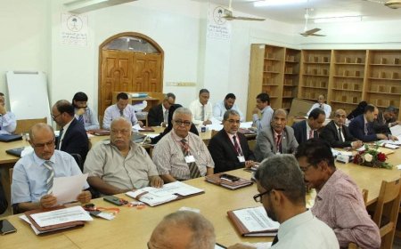 جامعة المهرة تشارك في ورشة مجلس الاعتماد الأكاديمي بوزارة التعليم العالي بعدن.