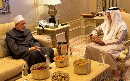 شيخ الأزهر يستقبل وزير التسامح والتعايش بدولة الإمارات العربية ويناقشان تعزيز التعاون المشترك