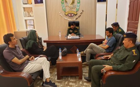 مدير عام شرطة شبوة يلتقي رئيسة منظمة أطباء بلا حدود البلجيكية.