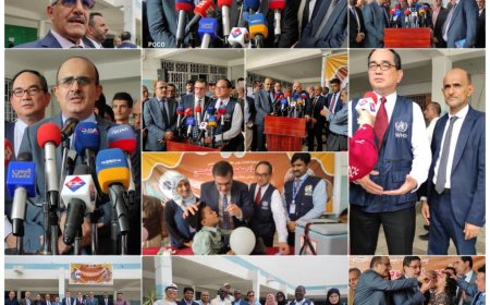 بن مبارك وبحيبح يدشان الجولة الثانية من حملة التحصين الاحترازية ضد مرض شلل الأطفال