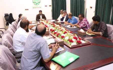 رئيس جامعة المهرة يترأس الاجتماع الاعتيادي لمجلس الجامعة لشهر يوليو.