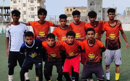 مأمور مديرية الضالع يهنئ المنتخب المدرسي بتأهله لنهائي البطولة المدرسية بالعاصمة عدن