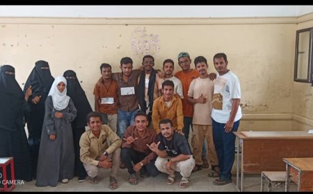 مركز الامل (الصم /البكم)  تعم الفرحة طلابه بالانتهاء من اختبارات مرحلة الثانوية العامة 23/ 24م