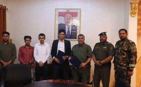 توقيع مذكرة تفاهم وتعاون بين منظمة سائس للتنمية الدبلوماسية وحقوق الإنسان والادارة العامة للأمن والشرطة بساحل حضرموت  