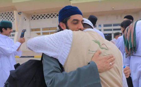 دار المصطفى للدراسات الإسلامية ومؤسسة الوداد للتنمية يودعان الوفد الطبي البريطاني الزائر لمحافظة حضرموت