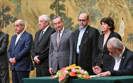 الصين: الفصائل الفلسطينية تتفق على "حكومة مصالحة وطنية مؤقتة"