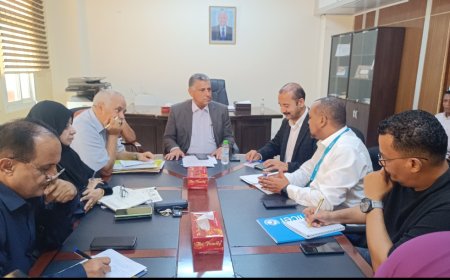 نائب المحافظ يترأس لقاء لمناقشة إمكانية توسيع مشاريع دعم منظمة اليونيسف للعاصمة عدن