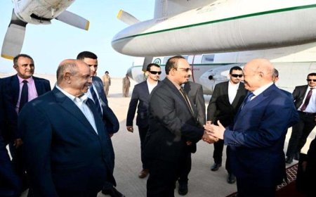 الرئيس العليمي يصل المكلا