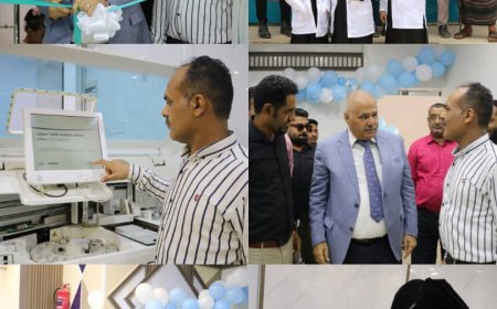 تدشين اعمال المخيم الطبي لمرضى النساء والتوليد و السكر ومختبرات مدلاب عدن التخصصية... 