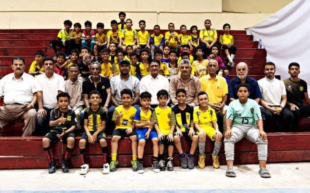 عدن : حصة تدريبية لفريق الاتحاد بالصالة الرياضية