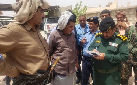 مدير عام شرطة شبوة يشرف على تسليم مشروع إعادة تأهيل وترميم إدارة شرطة السير للجهة المنفذة