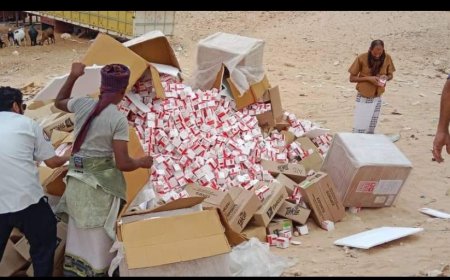 الجمارك  تتلف 308700 كبسوله من الادويه المهربه والممنوعه في جمرك شحن 