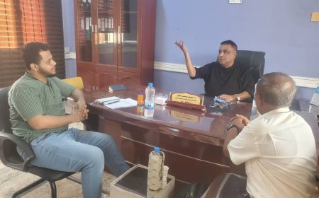 إدارة محو الأمية بعدن تلتقي منسق كتلة التعليم في منظمة رعاية الأطفال