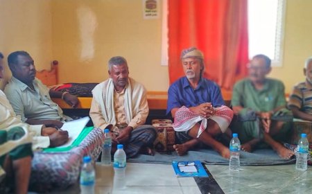 تنفيذية حضرموت الجامع بروم ميفع تلتقي الشخصيات الإجتماعية وعقال الحارات والشباب