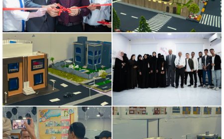 افتتاح معرض المجسمات والرسومات الهندسية في كلية الهندسة والحاسبات بالجامعة الألمانية الدولية بالعاصمة عدن
